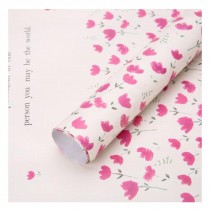 29x20 Inch 10Pcs Lovely Gift Wrapping Paper Book Packaging Paper, Rose Red Flower