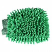 Household Chenille Dust Cleaning Glove Gloves Cleaner for Home/Car, Green