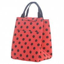 Watermelon-Red Lunch Bag Tote Bag Lunch Holder Lunch Organizer , Dots