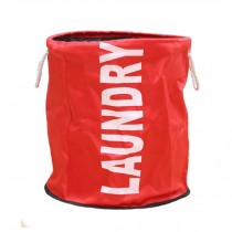 Large Waterproof Foldable Storage Basket/Bag/Organizer Laundry Hamper - Red