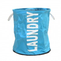 Large Waterproof Foldable Storage Basket/Bag/Organizer Laundry Hamper - Blue