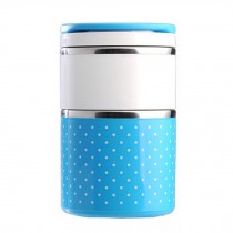 1.2L All-in-One Stainless Steel Sealed Bento Box Lunch Box,Blue