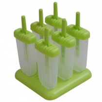 Big Ice Pop Maker/Molds 15*5.5*2 CM Green-Set Of 6