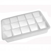 Safe And Soft Silicon Ice Cube Tray, White, Set of 2,18.8*12*3.5CM