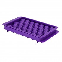 Set Of 2 Creative Ball Shape Ice Cube Tray For Home/Bar, Purple