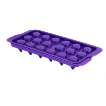Set Of 2 Creative Polygonal Shape Ice Cube Tray For Home/Bar, Purple
