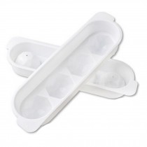 Set Of 2 Creative White Ice Cube Tray With Lid For Home/Bar Use, NO.3
