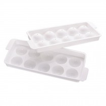 Set Of 2 Creative White Ice Cube Tray With Lid For Home/Bar Use, NO.5