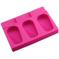 Soft Silicone Ice Cube Tray Ice Chocolate Jelly Tray Mold Party Maker, Rose Red
