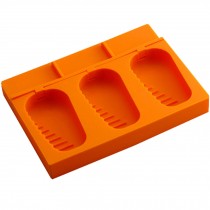 Silicone Ice Cube Tray Jelly Tray Mold Ice Chocolate Party Maker, Orange