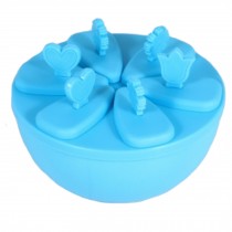 Nontoxic Creative Ice Cube Tray Jelly Tray Mold Ice Maker Accessories, Blue