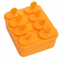 Practical Ice Cube Tray Ice Chocolate Jelly Tray Mold Party Accessories, Orange
