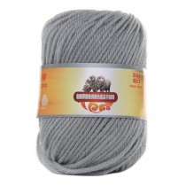 Luxury 100% Soft Lambswool Yarn Thick Quick Yarn Premium Soft Yarn, Silver