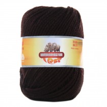 Luxury 100% Soft Lambswool Yarn Thick Quick Yarn Premium Soft Yarn, Red-brown