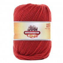 Luxury 100% Soft Lambswool Yarn Thick Quick Yarn Premium Soft Yarn, Rust Red