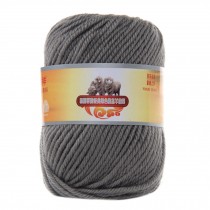 Luxury 100% Soft Lambswool Yarn Thick Quick Yarn Premium Soft Yarn, Dark Silver