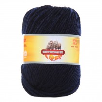 Luxury 100% Soft Lambswool Yarn Thick Quick Yarn Premium Soft Yarn, Navy