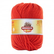Luxury 100% Soft Lambswool Yarn Thick Quick Yarn Premium Soft Yarn, Orange