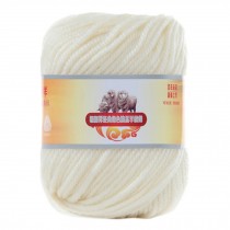 Luxury 100% Soft Lambswool Yarn Thick Quick Yarn Premium Soft Yarn, White