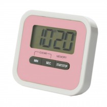Utility Mini Electronic Digital Timer Kitchen Timer, Pink