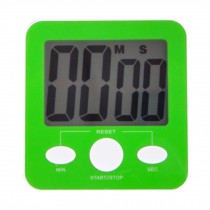 Quadrate Utility Functional Electronic Digital Timer Kitchen Timer, Green
