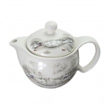 Elegant Chinese style Tea Kettle Porcelain Tea pot,white