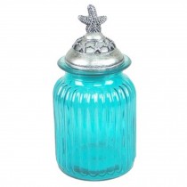 Elegant Ornate Glass Jars Decorative Weddings Candy Glass Pot Color Glass Cup J