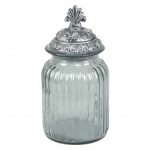 Elegant Ornate Glass Jars Decorative Weddings Candy Glass Pot Color Glass Cup L