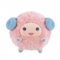 Plush Doll for Kids Lovely Baby Sheep Alpaca Plush Toys Pillow 8.6" H Pink