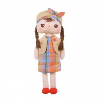 Pretty Rag Doll for Kids Plush Toys Angela Rag Doll 15.7" H Plaid Dress
