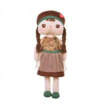 Pretty Rag Doll for Kids Plush Toys Angela Rag Doll 15.7" H Coffee Dress