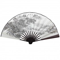 Chinese Traditional Sick Fan With Grazing Pattern