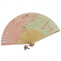 Beautiful Japanese Design Handheld Folding Fan Early Cherry Blossom