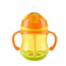 360ml 12oz Premium Water Bottle Bottles for Kids Leak Proof with Handle - Orange