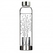 550 ML High-quality Portable Glass Water Bottle Water Container,White Tree