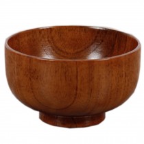 Cute Small Wooden Rice/Soup Bowl For Children Brown(6.5*11CM)