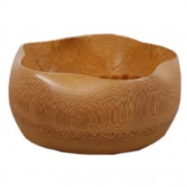 Plum Blossom Bamboo Wooden Rice/Soup Bowl For Children Brown(5.5*12CM)