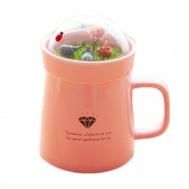 Cartoon Miniascape Pink Mug Milk Coffee Tea Cup Original Decor Artcraft