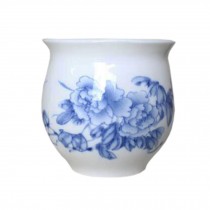 Set of 2 Chinese Ceramic Tea Cups Archaistic Kungfu Teacup Coffee Cup Beer Mug Tasse J