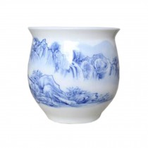 Set of 2 Chinese Ceramic Tea Cups Archaistic Kungfu Teacup Coffee Cup Beer Mug Tasse K