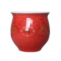 Set of 2 Chinese Ceramic Tea Cups Archaistic Kungfu Teacup Coffee Cup Beer Mug Tasse O