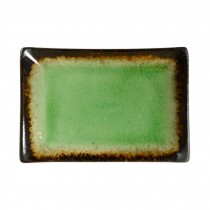 Rectangle Ceramic Dinner Plate Creative Japanese Sushi Plate, Green