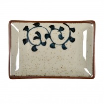 Rectangle Ceramic Dinner Plate Creative Japanese Sushi Plate, C