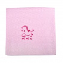 Cute Cartoon Children Blanket Bamboo Fiber Towel  Air Conditioning Cover Pink