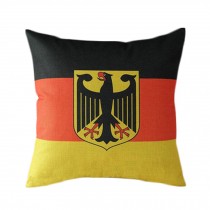 Cotton Linen Throw Cushion Cover And Inner Pillowcase 45*45cm Germany Flag