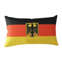 Cotton Linen Throw Cushion Cover And Inner Pillowcase 30*50cm Germany Flag