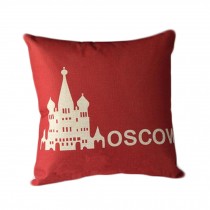 Cotton Linen Throw Cushion Cover And Inner Pillowcase 45*45cm Moscow