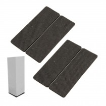 32 PCS Self-Stick Rectangle Furniture Floor Pads Non-Slip Rubber