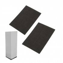 16 PCS Self-Stick Rectangle Furniture Floor Pads Non-Slip Rubber