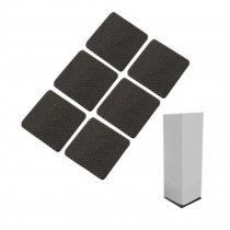 48 PCS Self-Stick Square Furniture Floor Pads Non-Slip Rubber